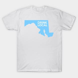 Maryland Drink Local MD Blue T-Shirt